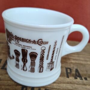 Surrey Vintage Sears Roebuck & Co. Milk Glass Shaving Mug